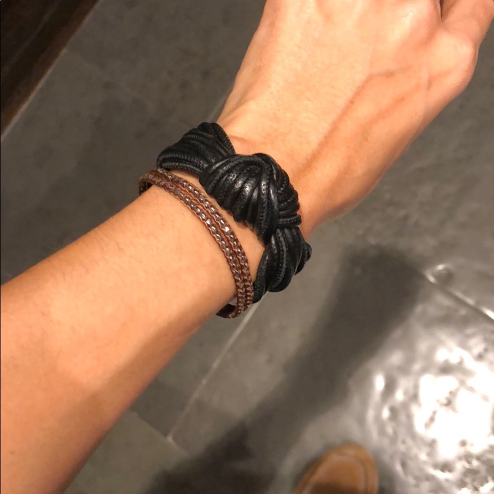 Isabel Marant leather knot bracelet